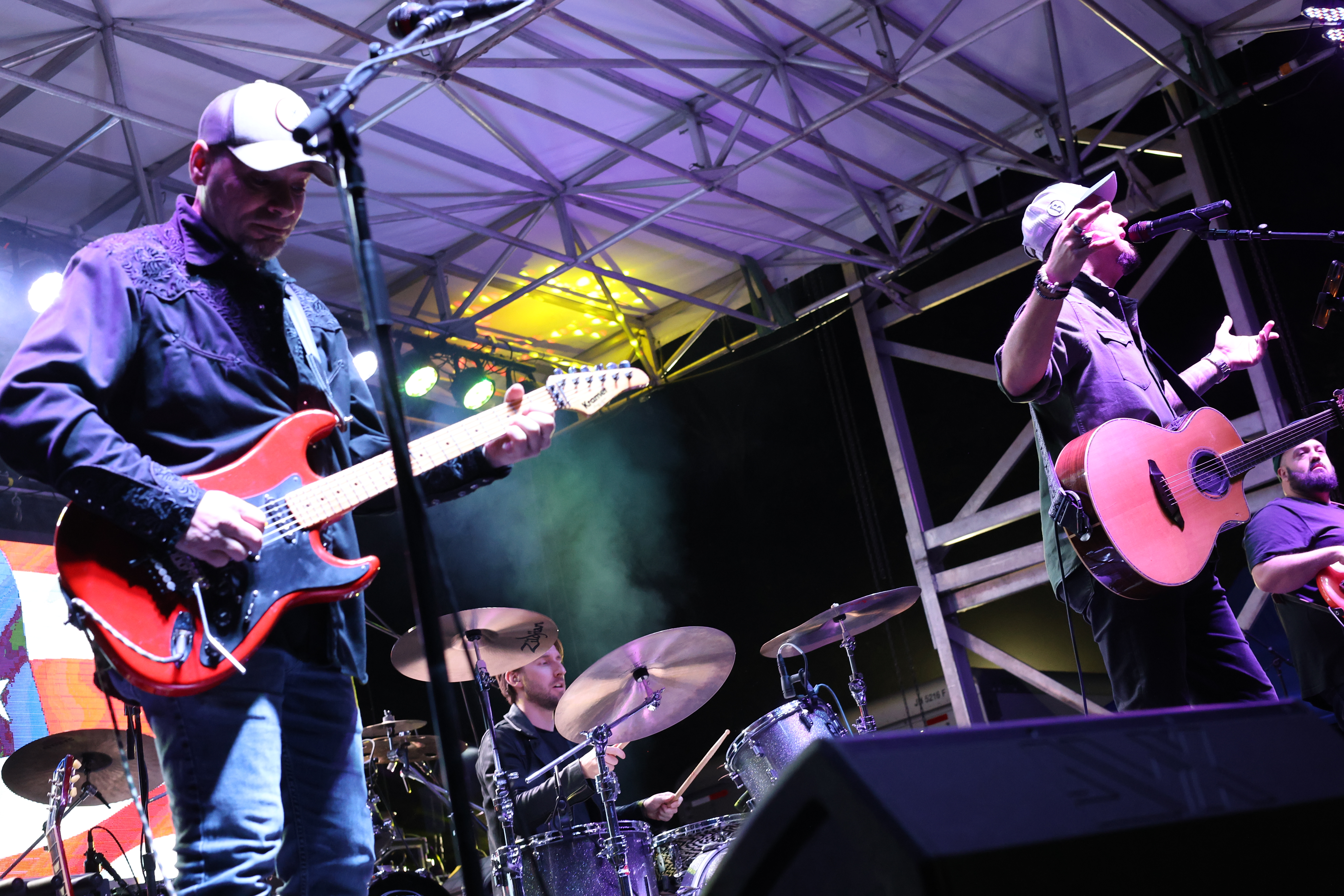 Kevin Herchen on Stage at Music Festival